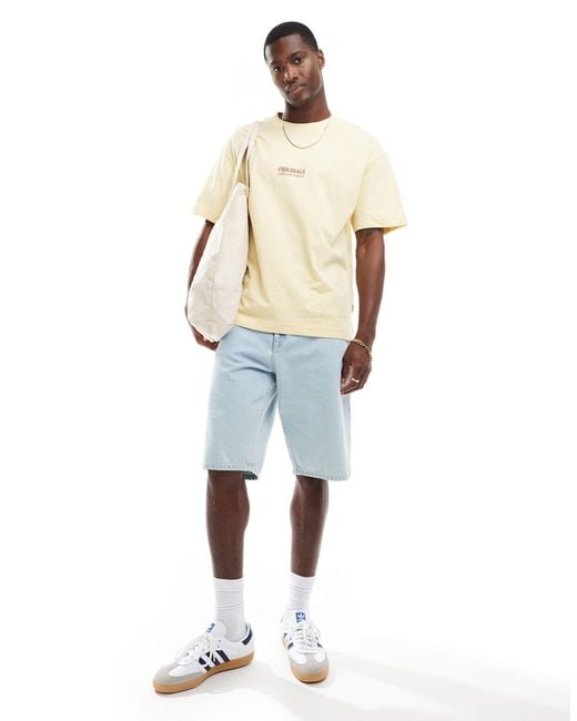 T-shirt oversize avec imprimé santa cruz au dos - jaune Jack & Jones pour homme en coloris Natural