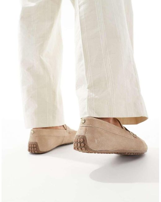 ASOS Natural Driver Loafers for men