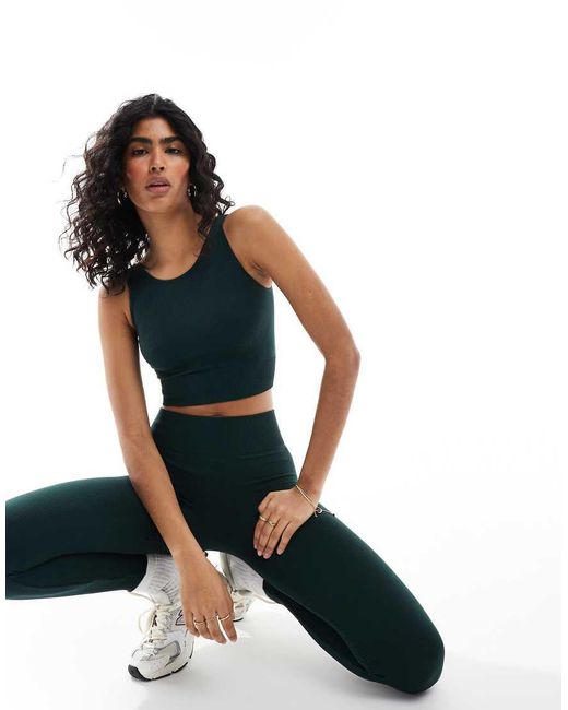 ONLY Blue Seamless Top Co-ord
