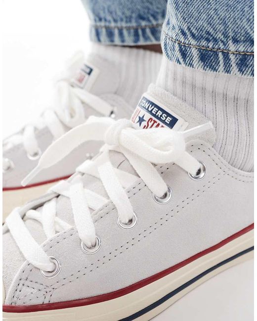 Zapatillas De Deporte Azul Claro Con Ribete Chuck Taylor All Star Ox De Converse de color Blue