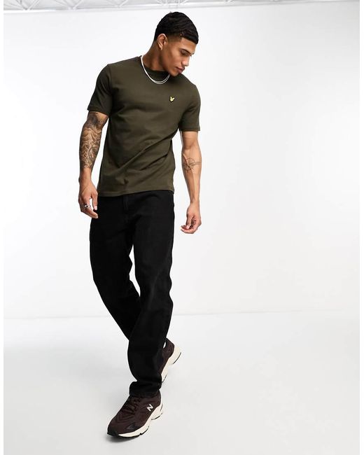 Lyle & Scott Green Icon Logo T-shirt for men