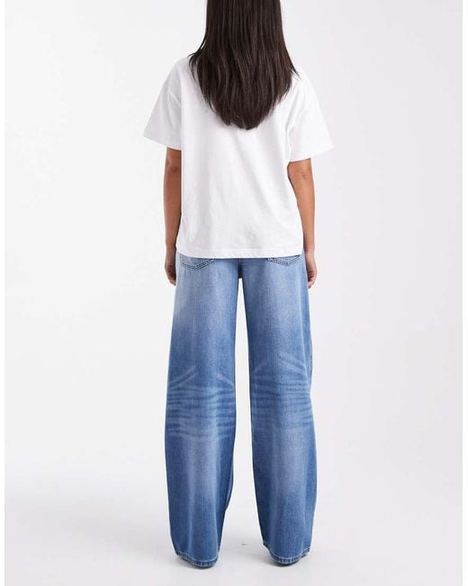 Calvin Klein Blue 90's Low Rise Baggy Jeans