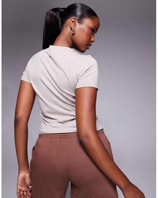 Nike Brown Chill Mock Neck T-shirt