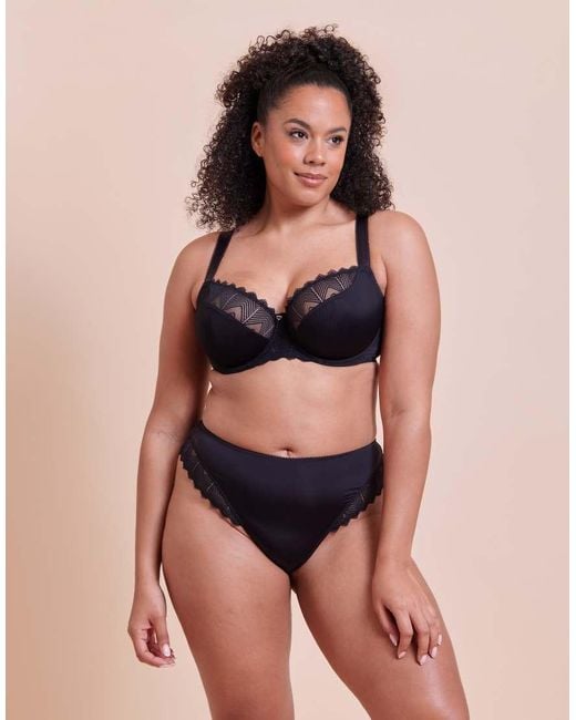 Curvy Kate Black Wild One Brazilian Brief Fuller Bust