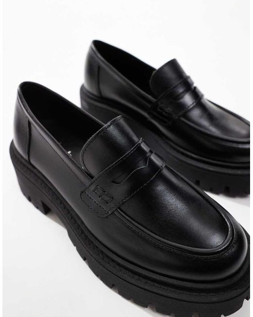 Schuh Black Lennox Chunky Loafers