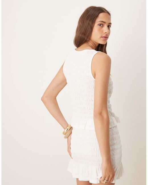 ASOS Top Met Ruches Op De Zoom in het Natural