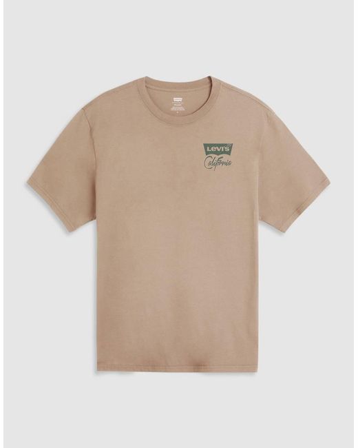 Levi's Ruimvallend T-Shirt Met No Days Off-Print Op De Achterkant in het Brown voor heren