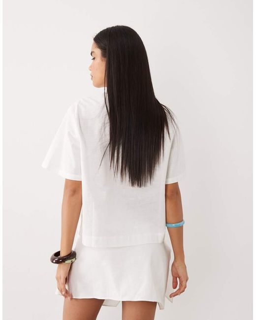Noughts & Kisses Natural Linen Shirt Co-ord