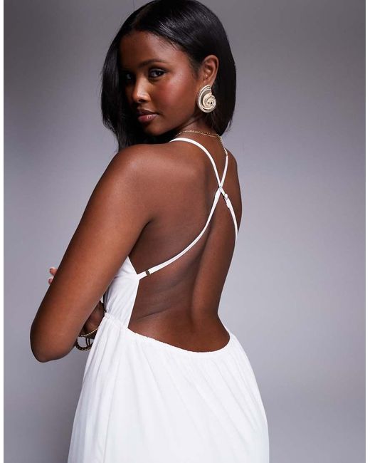 Princess Polly Purple Low Cross Back Tiered Maxi Dress