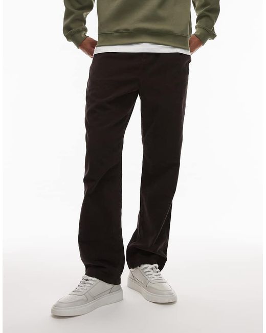 Lacoste Black Straight Leg Trousers for men