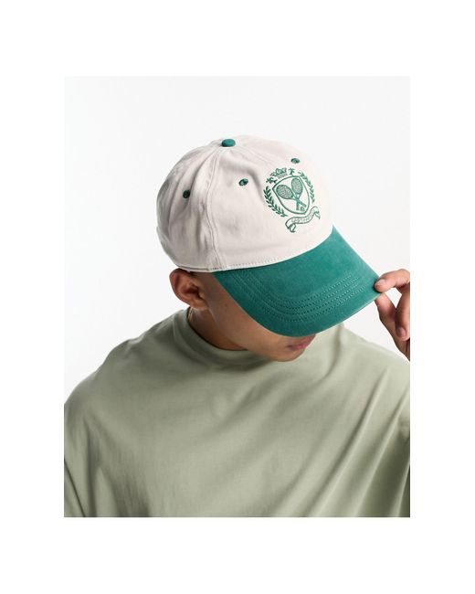 Cappello con visiera con stampa "tennis club" da Uomo di Abercrombie &  Fitch in Verde | Lyst