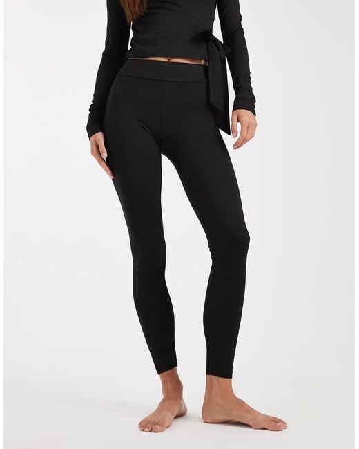 Miss Selfridge Black Sculpted Leggings