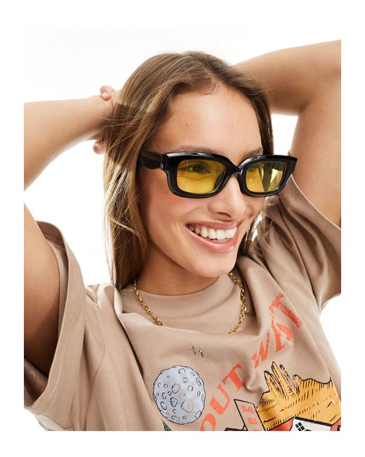 ASOS Brown Square Fashion Glasses