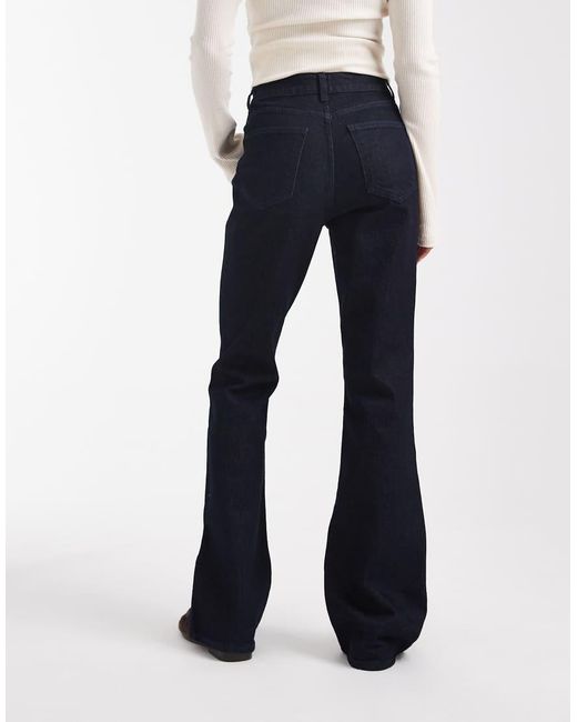 ASOS Black Bootcut Flare Jean With Pocket Front Detail