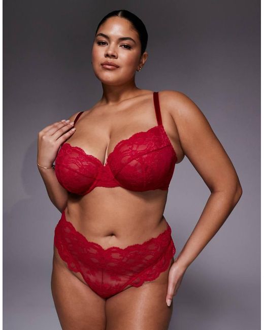 ASOS Asos Design Curve Lola Lace Underwired Bra
