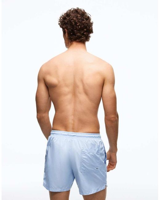 Bershka White Basic Swim Shorts for men