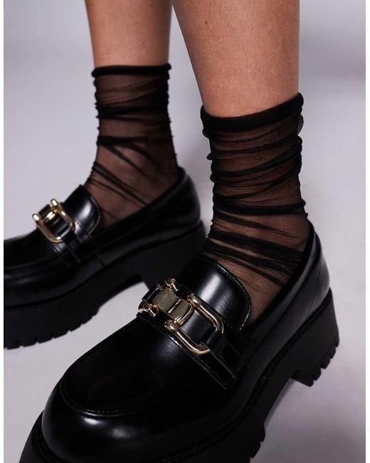 River Island Black Chunky Loafer