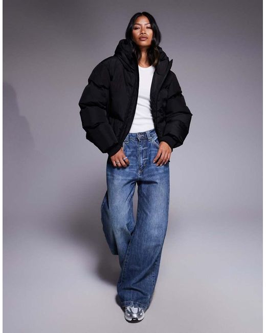 Good For Nothing Blue Hooded Puffer Jacket