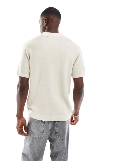 Polo texturé Jack & Jones pour homme en coloris Natural