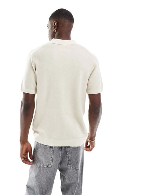 Jack & Jones Natural Premium Split Neck Collar for men