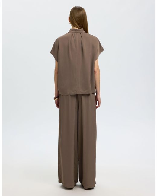 Pantalon ample - pépite SELECTED en coloris Brown