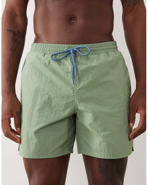 Farah Green Colbert Drawstring Logo Swim Shorts for men