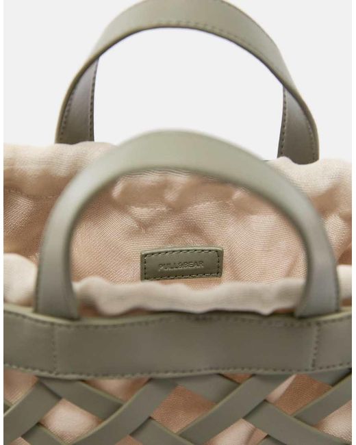 Pull&Bear Metallic Woven Bag