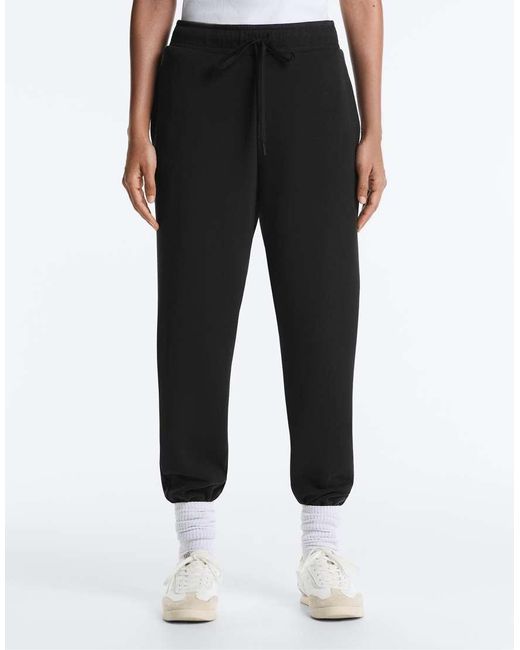 Oysho White Fitted Trousers With Rib Details And Modal