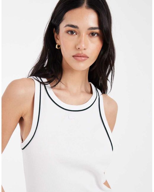 Lacoste White Loungewear Pyjama Set
