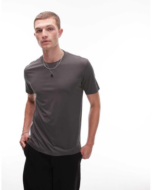 Mango Gray Performance Breathable T-Shirt for men