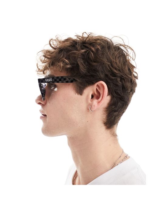 Vans – spicoli – sonnenbrille mit schachbrettmuster in White für Herren
