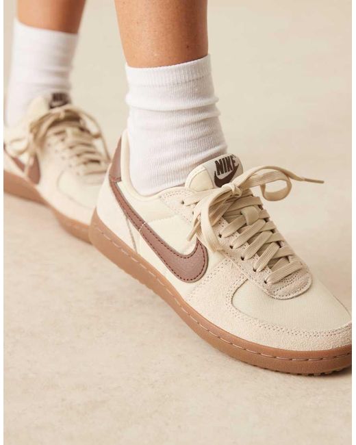 Zapatillas De Deporte Y Marrones De Ante Field General De -Blanco Nike de color Natural