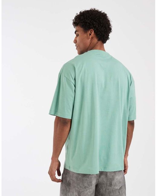 ASOS Green Oversized Tee With Guinness Print for men