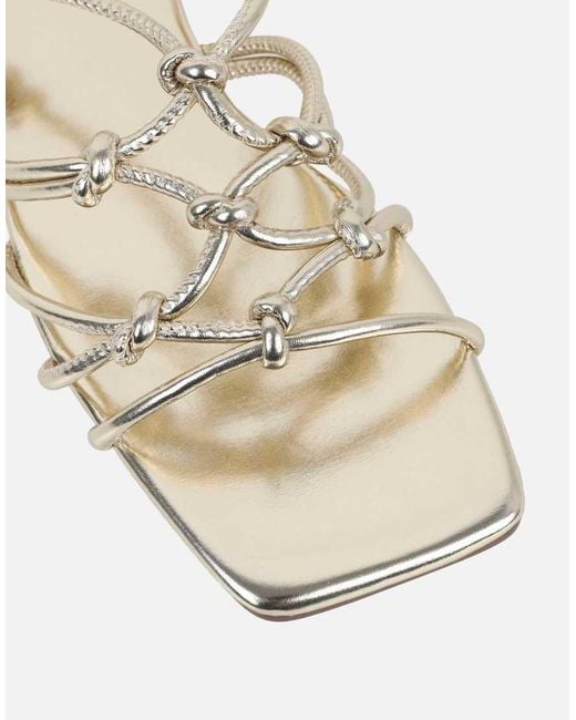 SIMMI Brown Aliana Flat Sandals