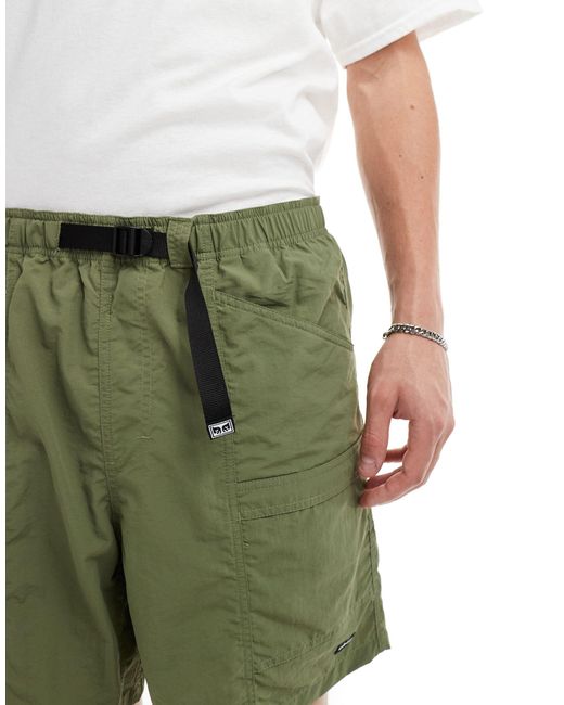 Pantalones cortos caqui Obey de hombre de color Green