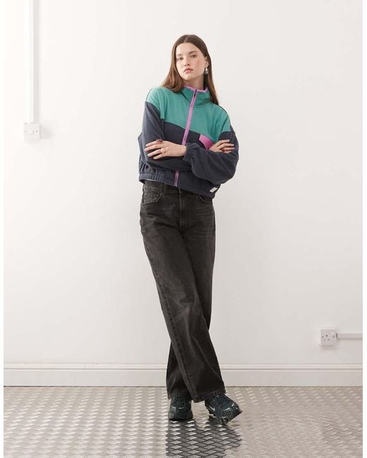 Quiksilver Blue Kedai Full Zip Polar Fleece