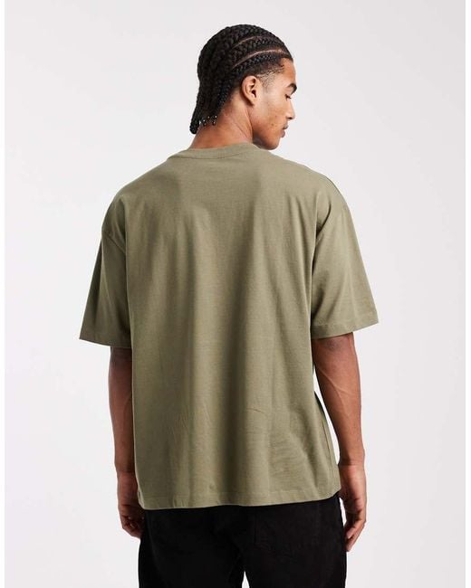 ASOS Natural Essentials 2 Pack Oversized T-Shirts for men