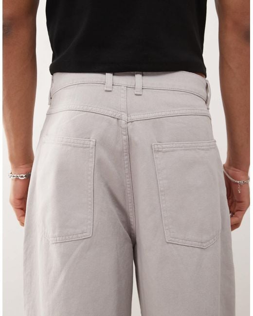 Collusion Gray Antifit Jeans for men