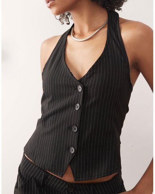 Collusion Black 90S Waistcoat