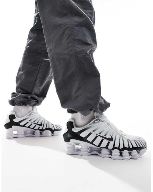 nike shox tl mens white