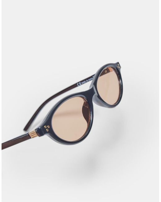 Stradivarius Natural Small Oval Resin Sunglasses