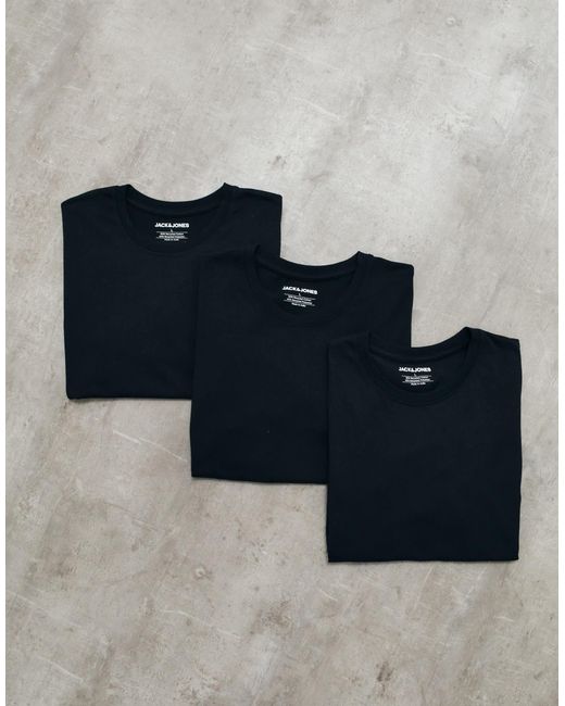 Jack & Jones 3er-pack basic-t-shirts in Blue für Herren