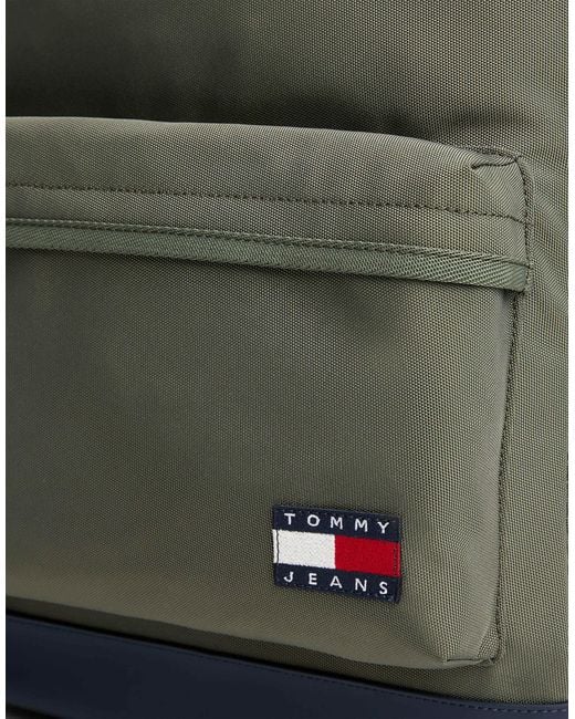 Tommy Hilfiger – essential – abgerundeter rucksack in Green für Herren