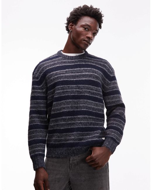 Shoreton - pull rayé en maille Element pour homme en coloris Blue