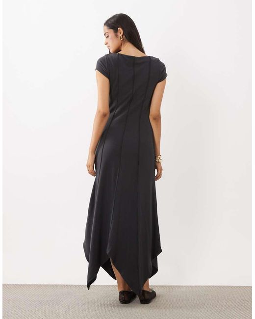ASOS Multicolor Supersoft Exposed Seam Midi Dress