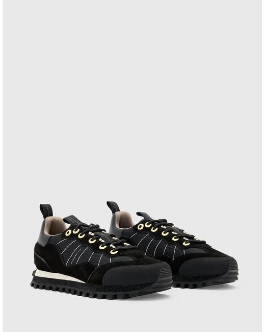 AllSaints Black Nevis Runner Trainers