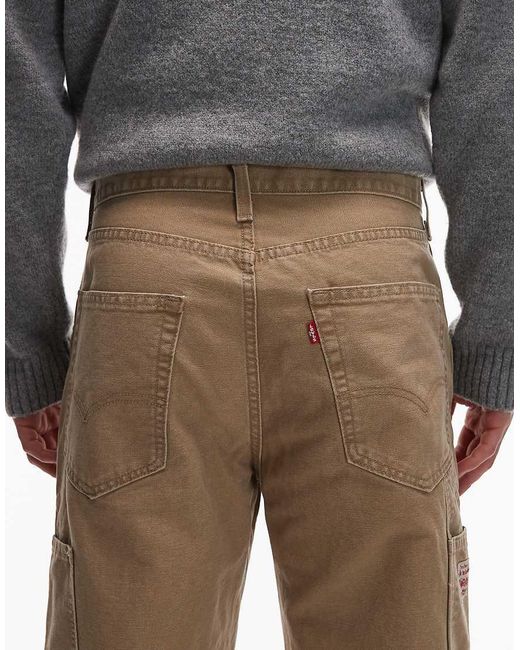 Levi's Gray Workwear 568 Loose Double Knee Trousers for men