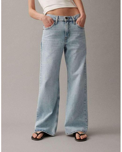 Levi's Blue Middy Loose Boot Jeans
