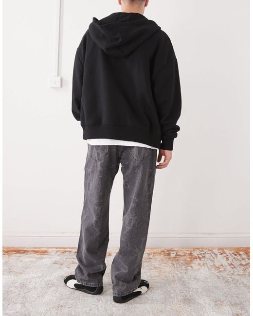 Vertere Berlin Black Snakebite Loose Fit Denim Jeans for men
