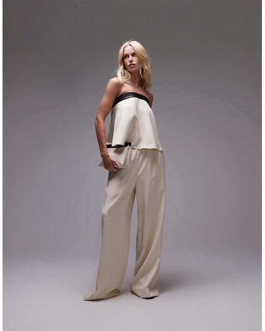 WeWoreWhat White Strapless Smock Top